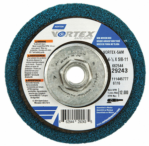 DEPRESSED CTR WHL 4-1/2INX1/2INX5/8-11 by Norton | Saint-Gobain Abrasives