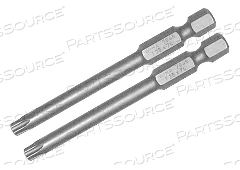 PROFESSIONAL BIT TORX T7 X 70MM - 2 PACK by Wiha Tools PROFESSIONAL BIT TORX T7 X 70MM - 2 PACK by Wiha Tools