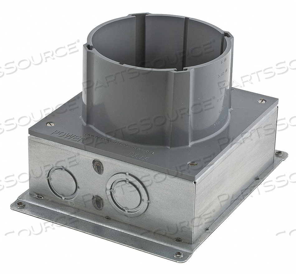 FLOOR BOX PVC AND STEEL 175.7 CU IN. by Hubbell Incorporated, Wiring Device-Kellums