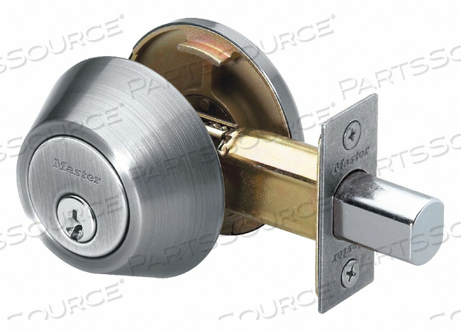 DEADBOLT SATIN NICKEL SINGLE CYLINDER by Master Lock