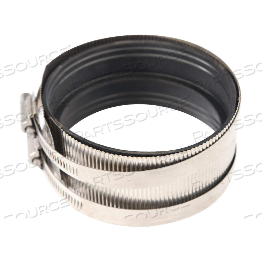STANDARD-DUTY CLAMP COUPLING, STAINLESS STEEL, 4 IN X 3 IN FITTING PIPE SIZE, COUPLING by Specified Technologies STANDARD-DUTY CLAMP COUPLING, STAINLESS STEEL, 4 IN X 3 IN FITTING PIPE SIZE, COUPLING by Specified Technologies