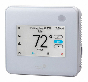 LOW VOLTAGE THERMOSTAT HARDWIRED BLACK by Johnson Controls