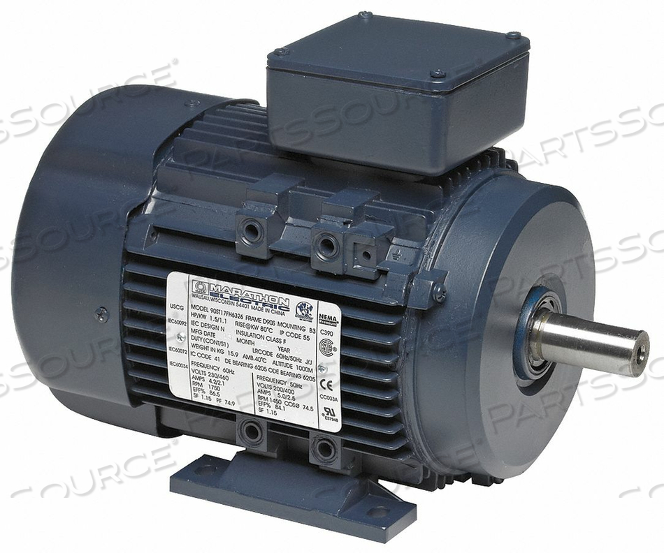 METRIC MOTOR 230/460V BALL 60/50 HZ by Marathon Motors METRIC MOTOR 230/460V BALL 60/50 HZ by Marathon Motors