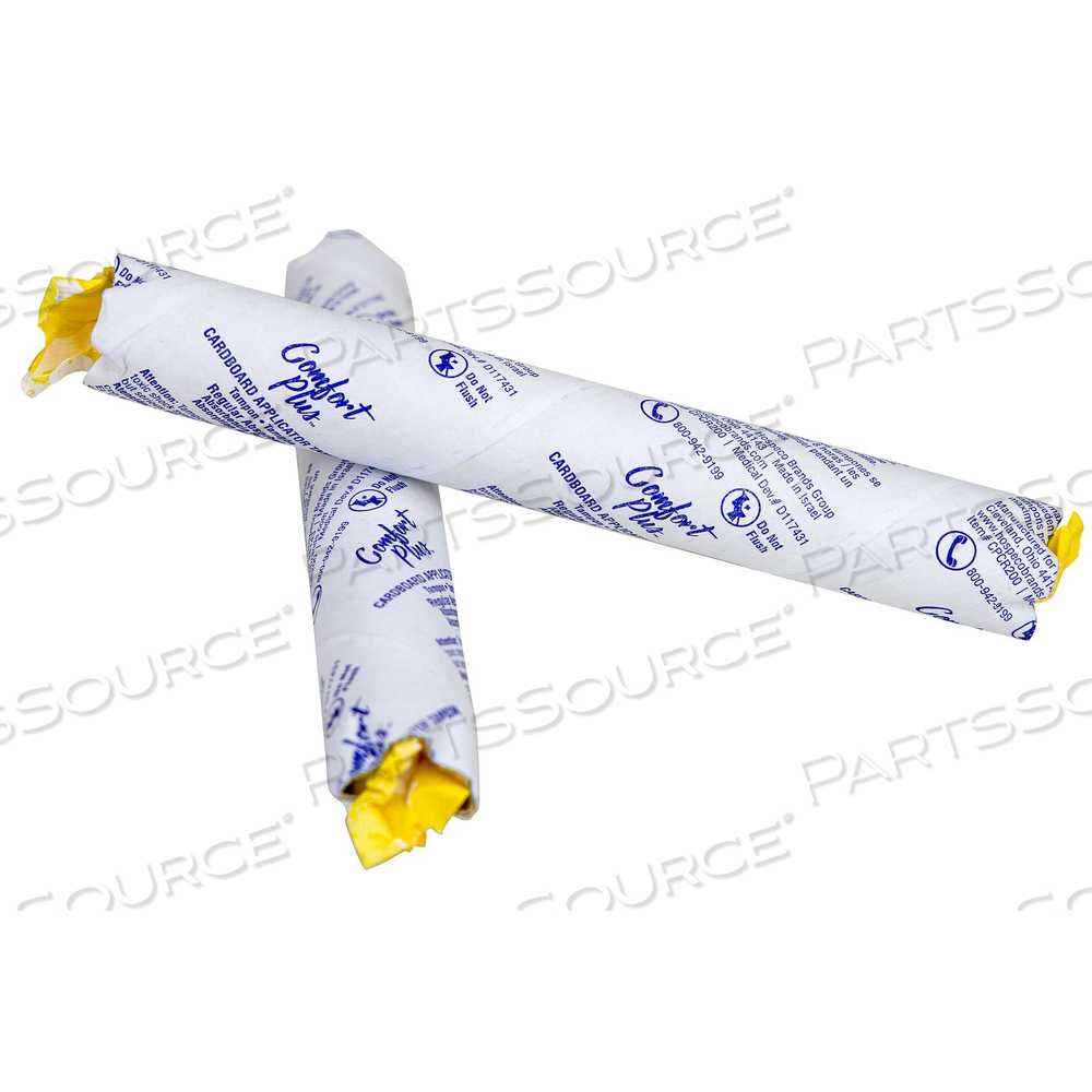 COMFORT PLUS CARDBOARD APPLICATOR TAMPON VENDED TUBE, REGULAR ABSORBENCY by Hospeco