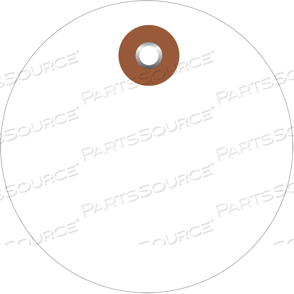 PLASTIC CIRCLE TAGS, 2", WHITE, 100/EACH by BOX Partners (Box Acquisitions, LLC)