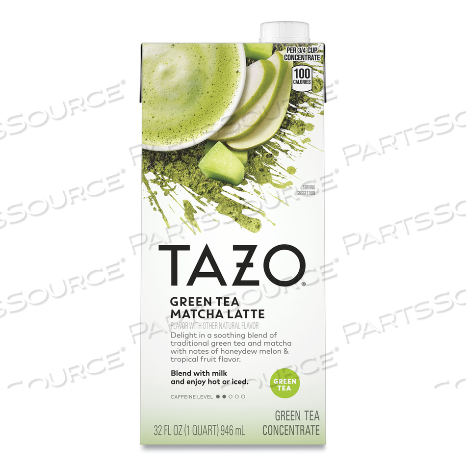 TEA CONCENTRATE, GREEN TEA MATCHA LATTE, 32 OZ TETRA PAK, 6/CARTON 