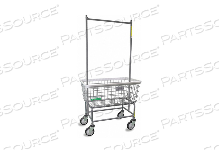 WIRE LAUNDRY CART 600 LB LD CAP. GRAY by R&B Wire Products, Inc.