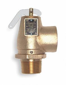 SAFETY RELIEF VALVE 3/4 IN 15 PSI BRONZE by Apollo Valves (a Conbraco Company)