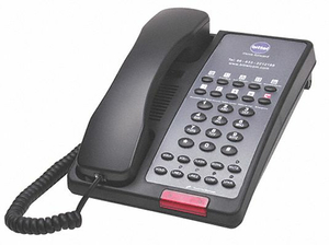HOSPITALITY PHONE ANALOG WALL/DESK BLACK by Bittel