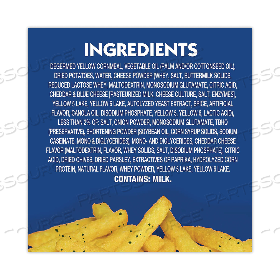 CHEDDAR FRIES, 0.85 OZ BAG, 72/BOX 