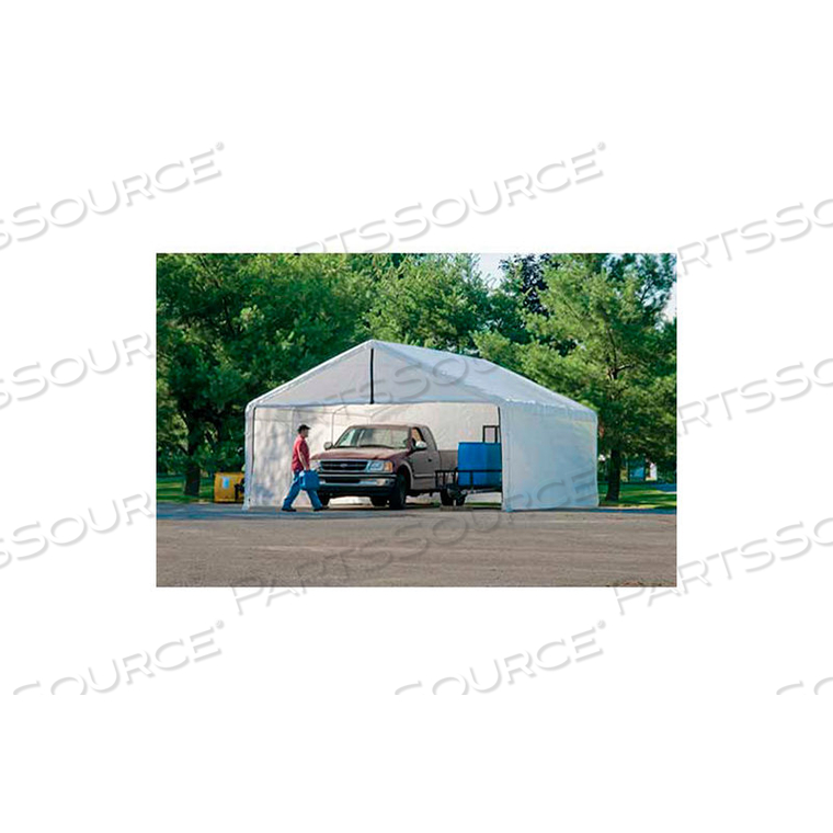 WHITE CANOPY ENCLOSURE KIT FR RATED 18 FT. X 30 FT by Shelterlogic WHITE CANOPY ENCLOSURE KIT FR RATED 18 FT. X 30 FT by Shelterlogic