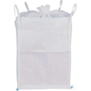 COMMERCIAL FIBC BULK BAGS - DUFFEL TOP, SPOUT BOTTOM 4000 LBS COATED PP, 35 X 35 X 50 - PACK OF 1 by ShopTough