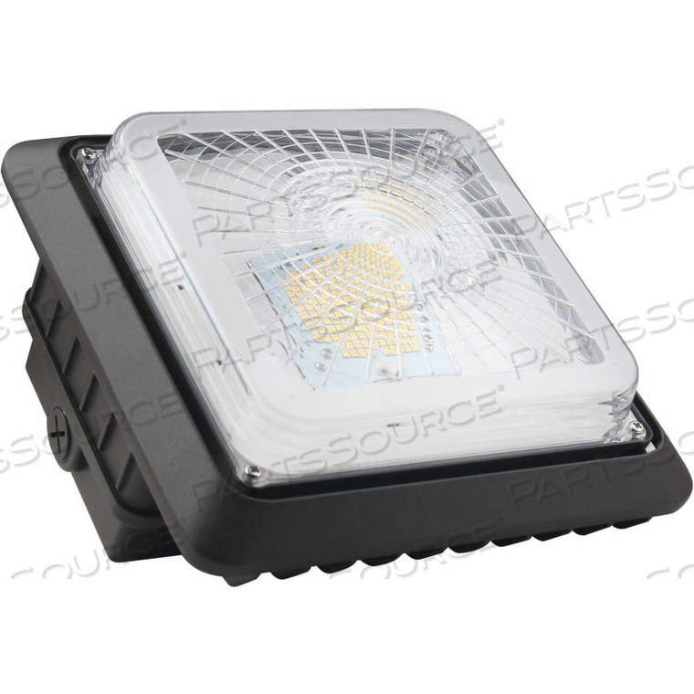 COMMERCIAL LED SQUARE CANOPY LIGHTING, 40W, 5000 LUMENS, 5000K, IP65, UL, DLC PREMIUM by JD International Lighting