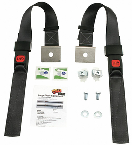 PUSH BUTTON STRUT STRAP BLACK 1200 LB. by QuakeHOLD!