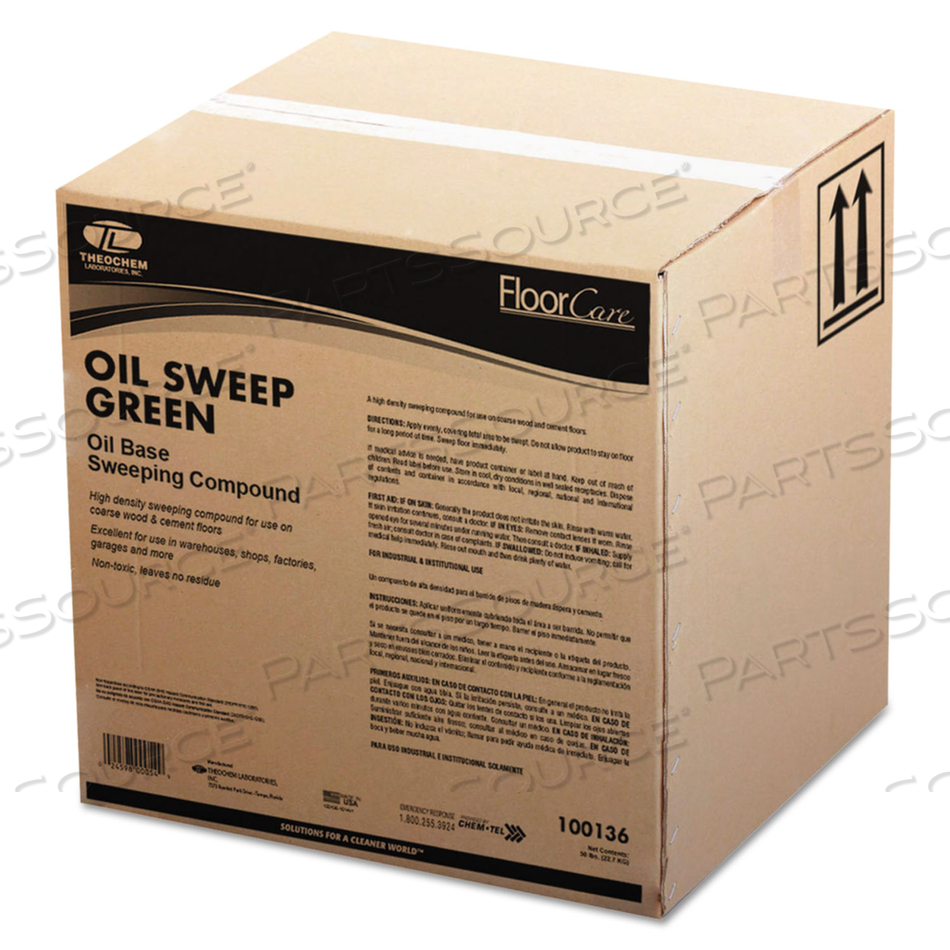 OIL-BASED SWEEPING COMPOUND, GRIT-FREE, 50 LB BOX 