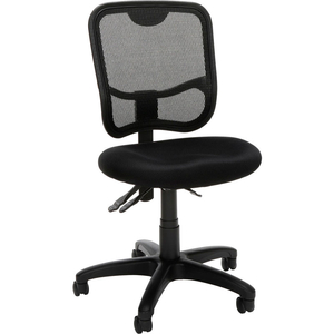 COMFORT SERIES ERGONOMIC MESH MID BACK ARMLESS TASK CHAIR, IN BLACK () by OFM Inc