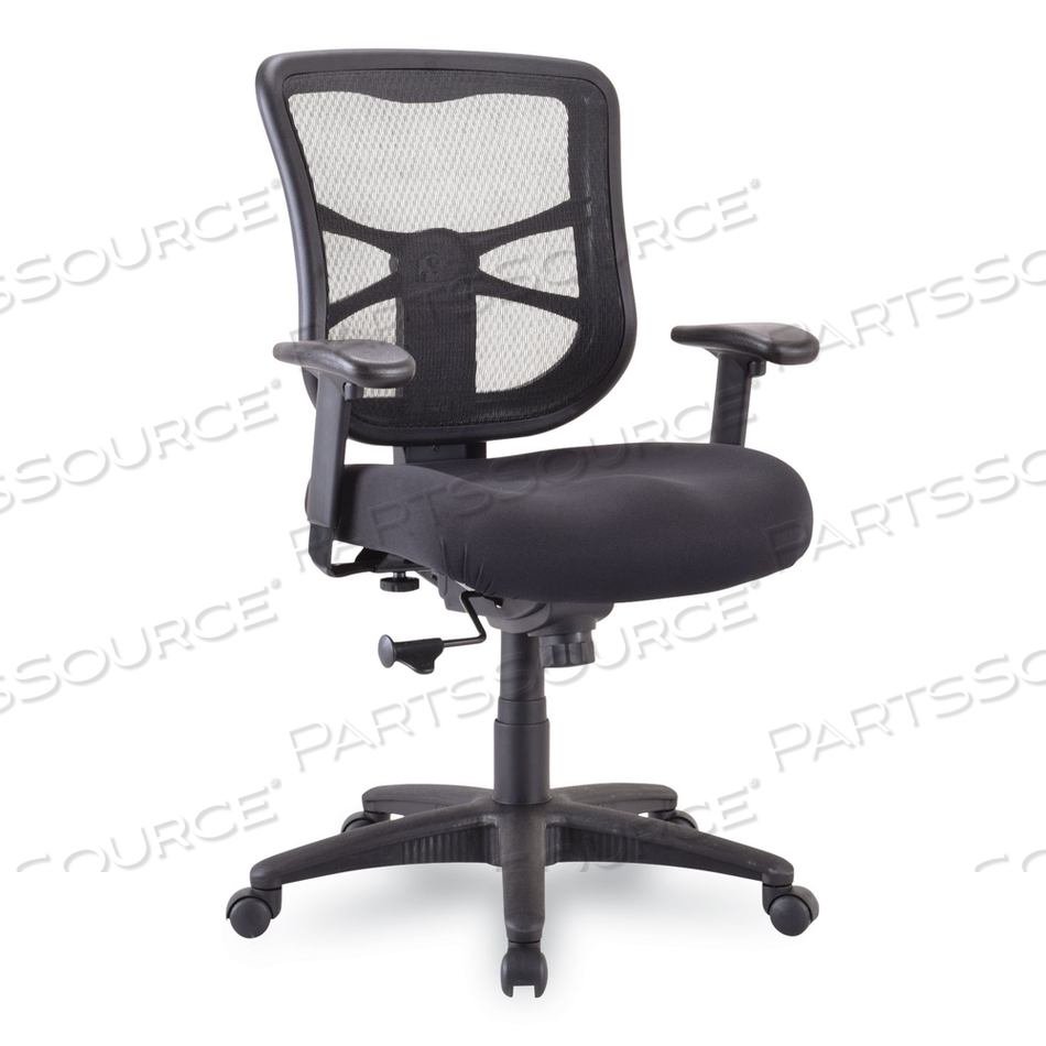 ALERA ELUSION SERIES MESH MID-BACK SWIVEL/TILT CHAIR, SUPPORTS UP TO 275 LB, 17.9" TO 21.8" SEAT HEIGHT, BLACK by Alera