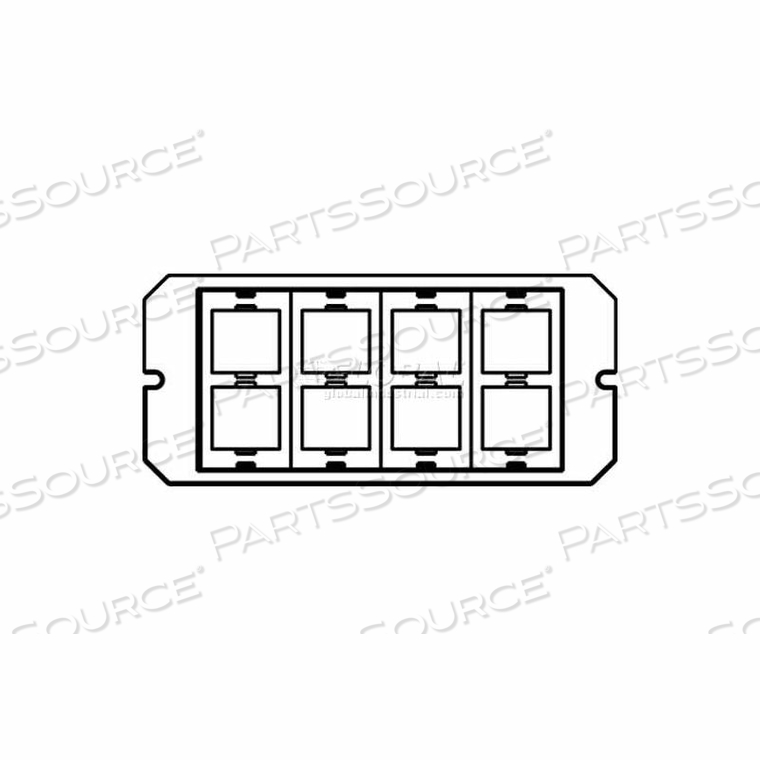 6ACT8A POKE-THRU 1-1/2-GANG 8A ACTIVATE PLATE 