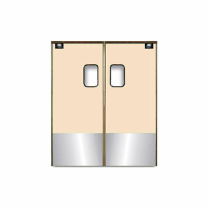 MEDIUM DUTY SERVICE DOOR DOUBLE PANEL BEIGE 4' X 8' WITH KICKPLATE 4896SC by Chase Industries, Inc.