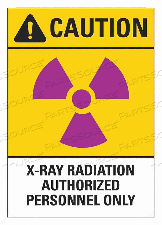 RADIATION SIGN 7 W 10 H 0.004 THICKNESS by Lyle Signs Inc. RADIATION SIGN 7 W 10 H 0.004 THICKNESS by Lyle Signs Inc.