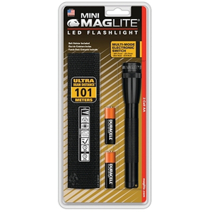 MINI MAGLITE LED FLASHLIGHT, 2 AA, 97 LUMENS, BLACK by Maglite