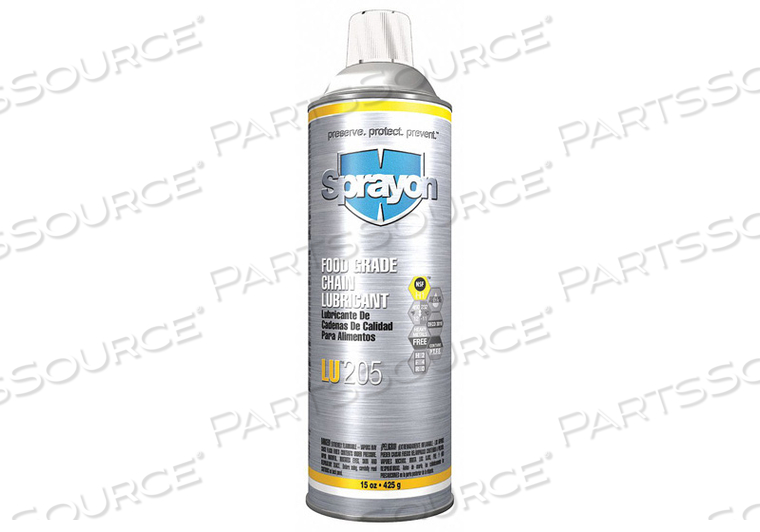 FOOD GRADE CHAIN LUBRICANT AEROSOL 15 OZ by Sprayon