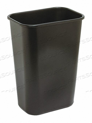 GRAINGER WASTEBASKET, RECTANGULAR, BLACK, 10 GAL CAPACITY, 12 1/4 IN WD/DIA, 16 1/4 IN DP by Tough Guy GRAINGER WASTEBASKET, RECTANGULAR, BLACK, 10 GAL CAPACITY, 12 1/4 IN WD/DIA, 16 1/4 IN DP by Tough Guy