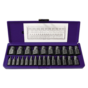 HEX HEAD MULTI-SPLINE SCREW EXTRACTORS-532 SERIES-25 PC. (1/8" THROUGH 7/8") by IRWIN Tools
