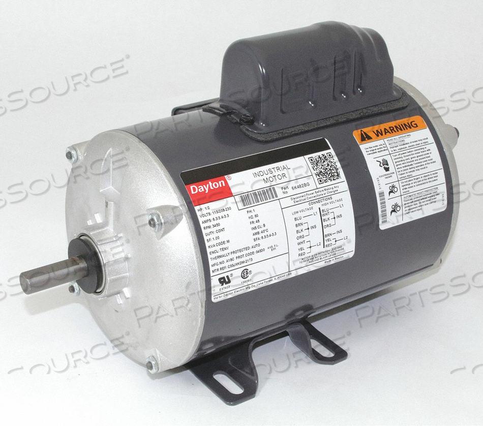GP MTR CS TENV 1/2 HP 3450 RPM 48 by DAYTON ELECTRIC MANUFACTURING CO