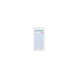 GUEST CHECK BOOK, 2-PART, 3-11/32" X 6-3/8", WHITE/CANARY, 50 SETS/BOOK, 10 BOOKS/PACK by Tops