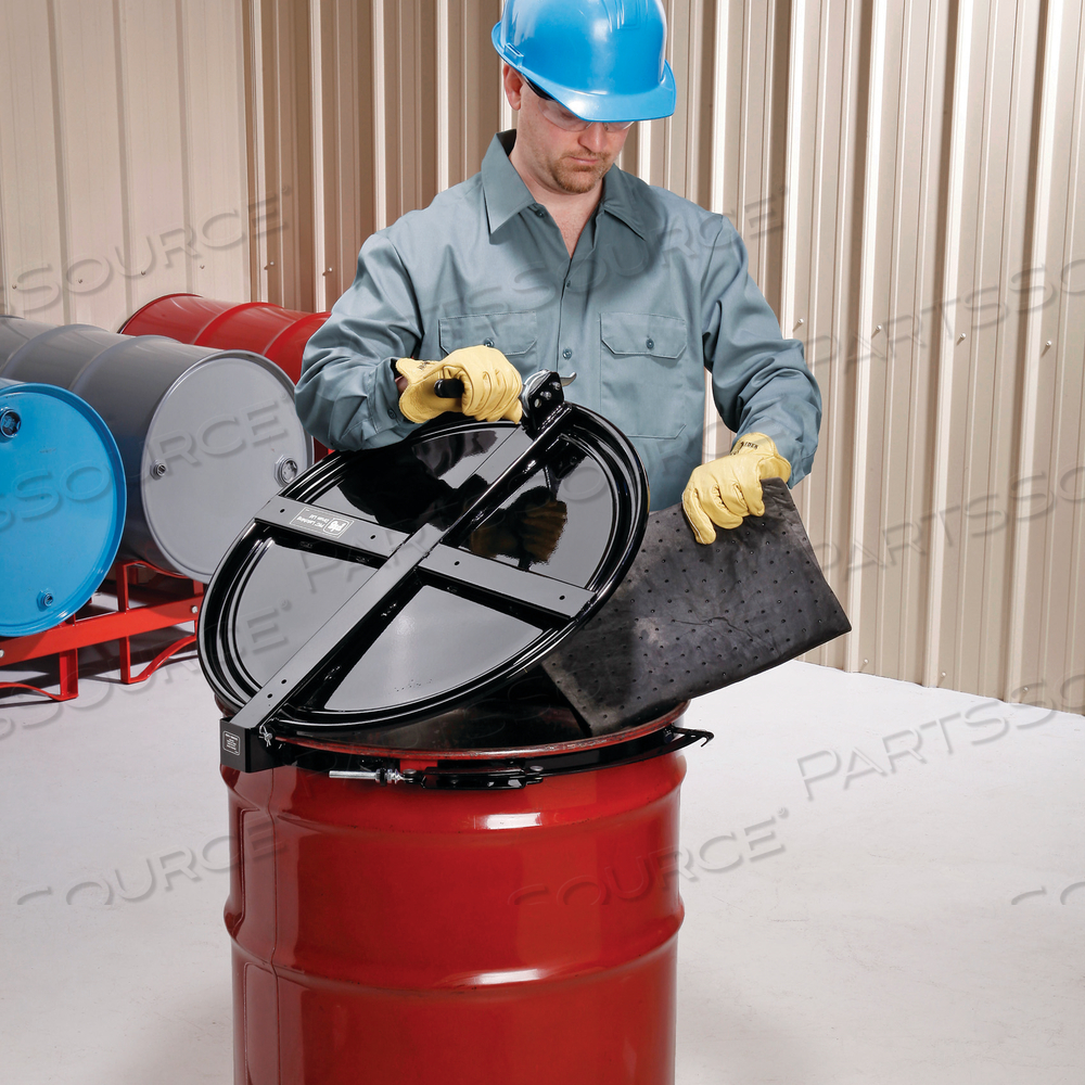 PIG LATCHING DRUM LID WITH FAST-LATCH RING by New Pig Corporation PIG LATCHING DRUM LID WITH FAST-LATCH RING by New Pig Corporation