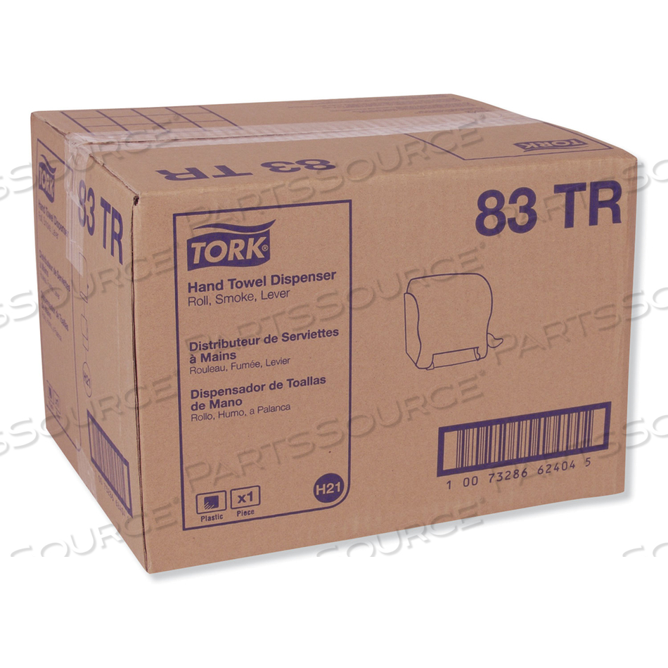 COMPACT HAND TOWEL ROLL DISPENSER, 12.49 X 8.6 X 12.82, SMOKE by Tork