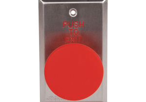 PUSH TO EXIT BUTTON 24VDC RED BUTTON by Dortronics Systems, Inc.