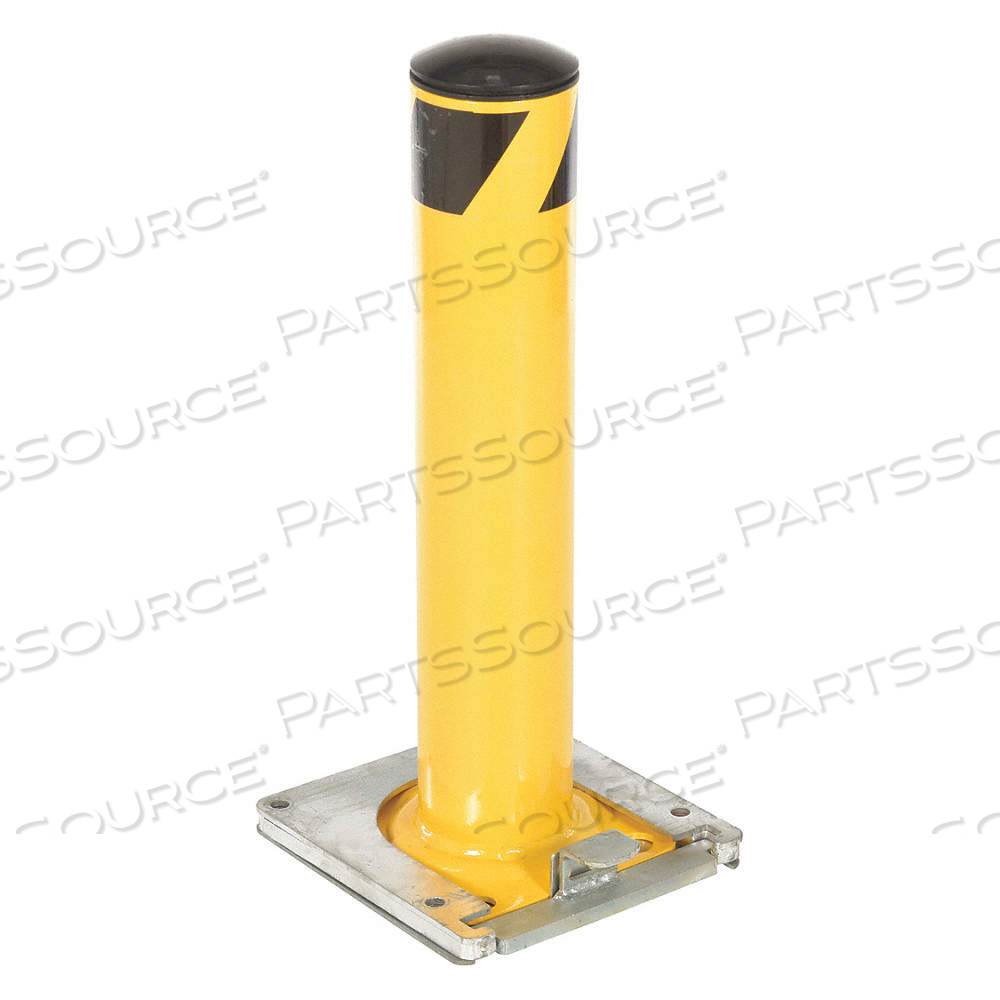 REMOVABLE BOLLARD, BOLT-ON, 24 IN INSTALL HT, 4 1/2 IN DIA, CARBON STEEL, YELLOW by Approved Vendor REMOVABLE BOLLARD, BOLT-ON, 24 IN INSTALL HT, 4 1/2 IN DIA, CARBON STEEL, YELLOW by Approved Vendor