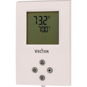 DIGITAL MODULATING THERMOSTAT 1 HEAT AND COOL 4-PIPE SYSTEM 24V AC by Vector Controls LLC