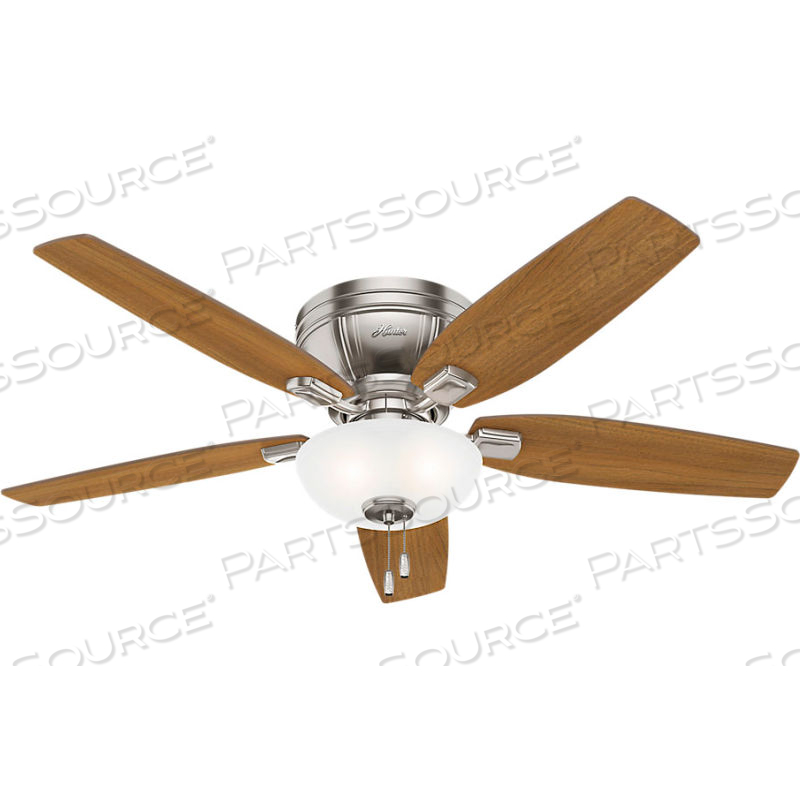 52" KENBRIDGE CEILING FAN WITH LIGHT - BRUSHED NICKEL by Hunter Fan Co. / Casablanca Fand Co.