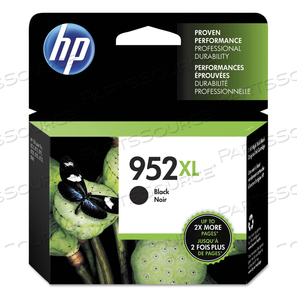 HP 952XL, (F6U19AN) HIGH-YIELD BLACK ORIGINAL INK CARTRIDGE HP 952XL, (F6U19AN) HIGH-YIELD BLACK ORIGINAL INK CARTRIDGE