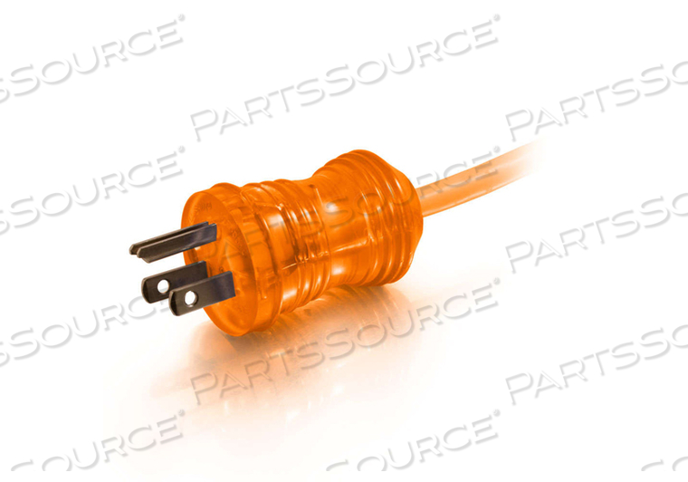 50FT 16 AWG NEMA 5-15P - 5-15R HOSPITAL GRADE POWER EXTENSION CORD - ORANGE by Legrand AV (C2G) 50FT 16 AWG NEMA 5-15P - 5-15R HOSPITAL GRADE POWER EXTENSION CORD - ORANGE by Legrand AV (C2G)