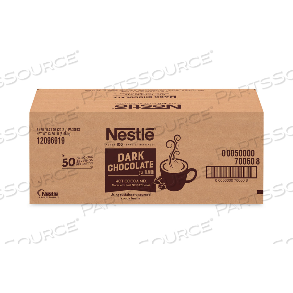 HOT COCOA MIX, DARK CHOCOLATE, 0.71 PACKETS by Nestle HOT COCOA MIX, DARK CHOCOLATE, 0.71 PACKETS by Nestle