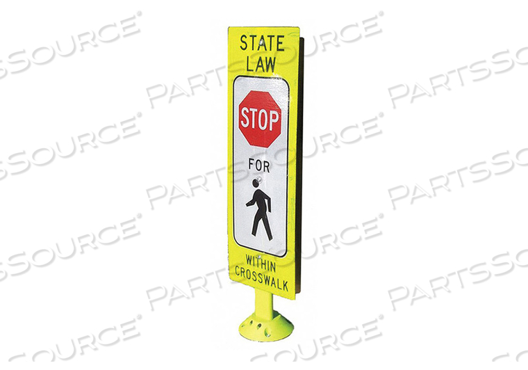 SIGN AND FIXED BASE 42 H 13-1/4 W by Davidson SIGN AND FIXED BASE 42 H 13-1/4 W by Davidson