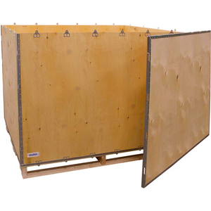 6-PANEL SHIPPING CRATE WITH LID & PALLET, 60" X 48" X 48" O.D. by National Corrugate LLC