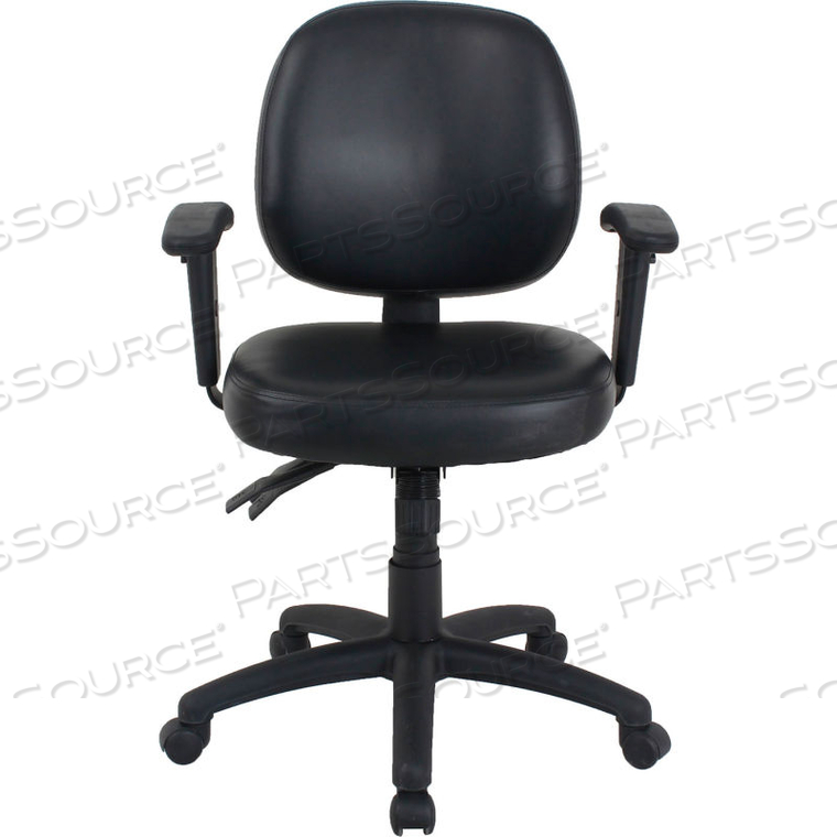 INTERION 24/7 ANTIMICROBIAL TASK CHAIR - VINYL - MID BACK - BLACK by Global Seating Solutions LLC INTERION 24/7 ANTIMICROBIAL TASK CHAIR - VINYL - MID BACK - BLACK by Global Seating Solutions LLC