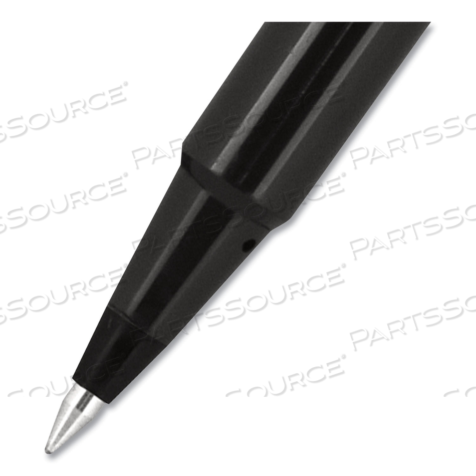 ROLLER BALL PEN, STICK, MICRO 0.5 MM, BLACK INK, BLACK MATTE BARREL by Uni-Ball