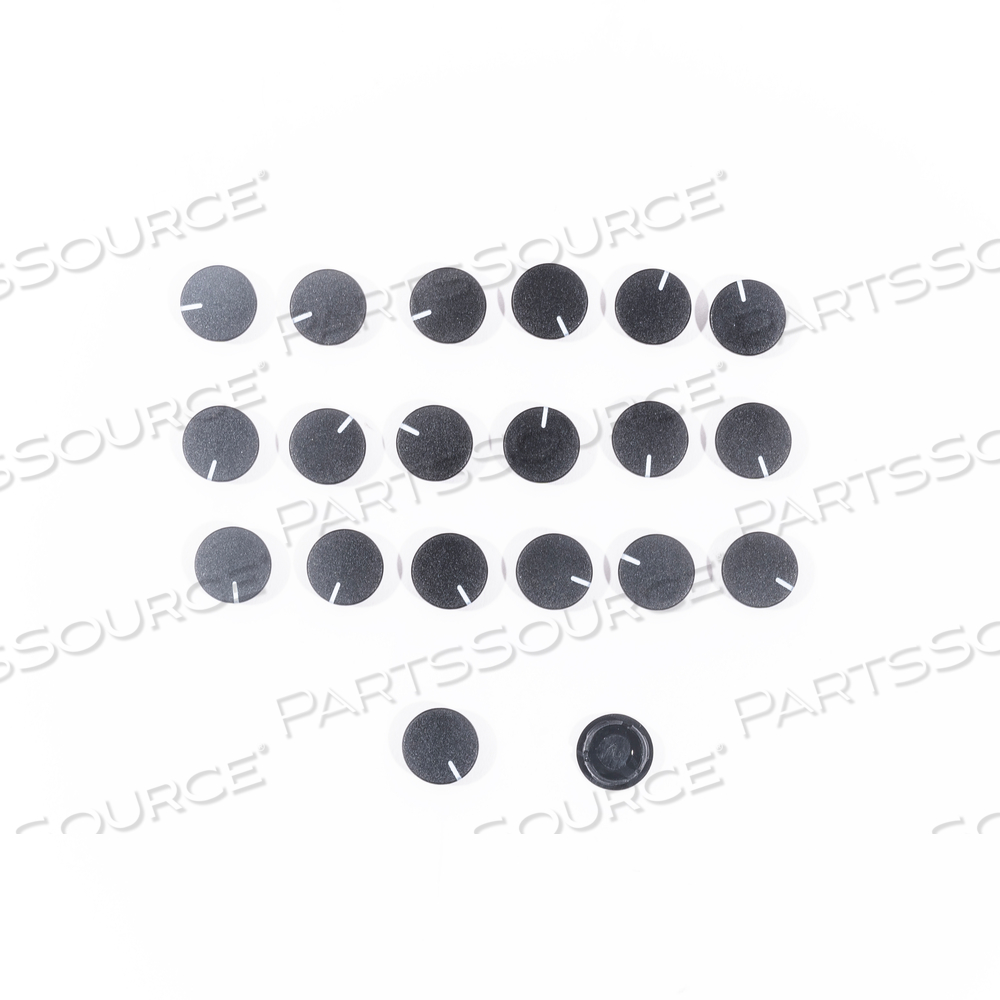 KNOB CAP, O2, PARAPAC PLUS™ 300, SMALL SIZE, BLACK, FOR TRANSPORT VENTILATOR by Smiths Medical