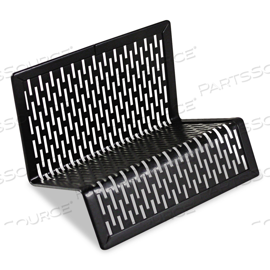 URBAN COLLECTION PUNCHED METAL BUSINESS CARD HOLDER, HOLDS 50 2 X 3.5 CARDS, PERFORATED STEEL, BLACK by Artistic