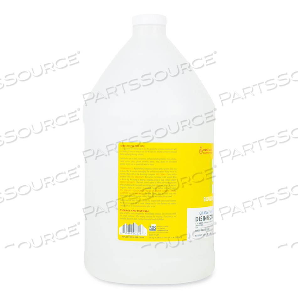 DISINFECTANT CLEANER, LEMON SCENT, 128 OZ BOTTLE by Boulder Clean