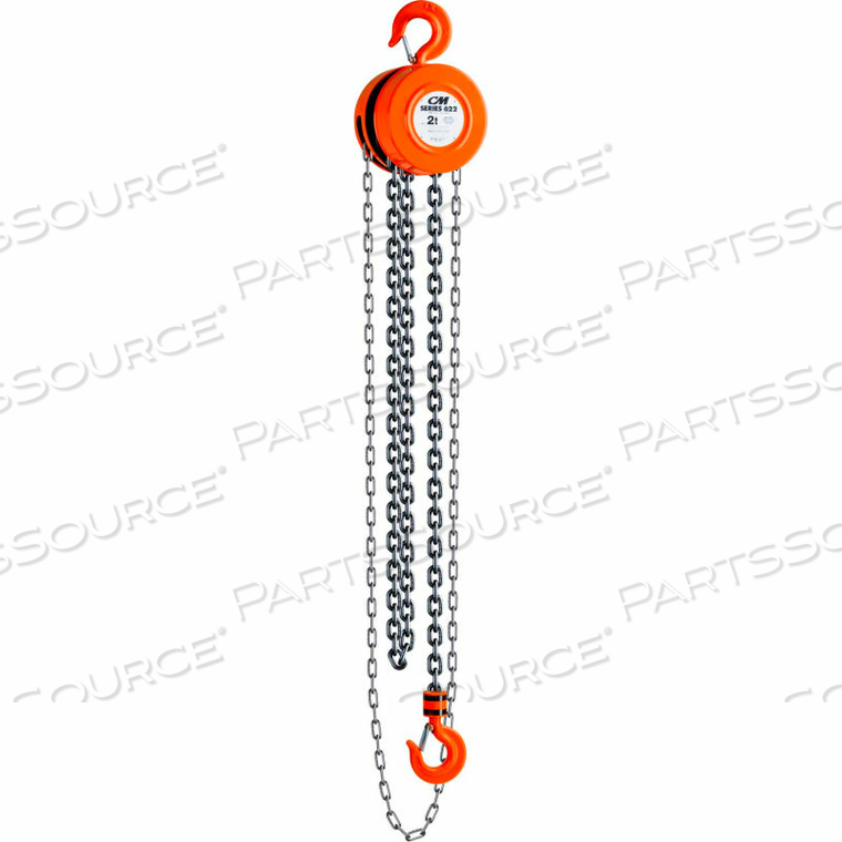 SERIES 622 HAND CHAIN HOIST, 2 TON CAPACITY, 15FT. LIFT by Columbus McKinnon SERIES 622 HAND CHAIN HOIST, 2 TON CAPACITY, 15FT. LIFT by Columbus McKinnon