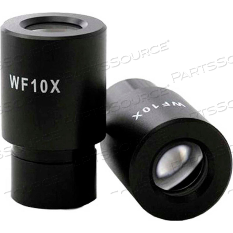 AMSCOPE WIDEFIELD WF10X MICROSCOPE EYEPIECES (23MM), 1 PAIR by United Scope