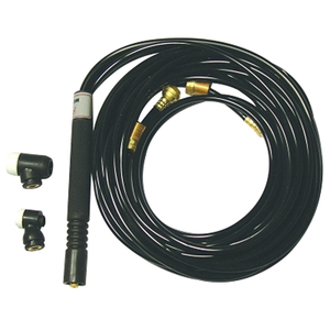 WATER COOLED FLEXIBLE TIG TORCH PACKAGES, FLEXIBLE HEAD, 25 FT VINYL CABLE by Weldcraft