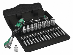 SOCKET WRENCH SET 28 1/4 IN. SAE by Wera